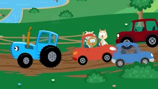 Das Kätzchen und die Zaubergarage. 10 Folgen auf einmal - Kinder Zeichentrick.