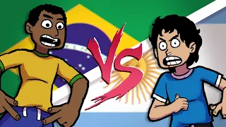 PELÉ vs MARADONA | Batalha Animada