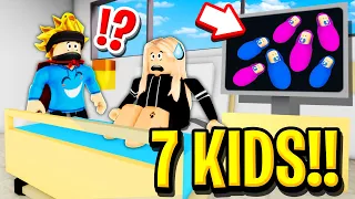 My WIFE was PREGNANT with 7 KIDS in Roblox BROOKHAVEN RP!!