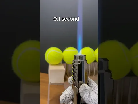 Powerful Lighter vs Tennis Balls