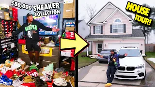 I SOLD My SNEAKER COLLECTION & BOUGHT A HOUSE!...Well Some Of It. NEW HOUSE TOUR!!!