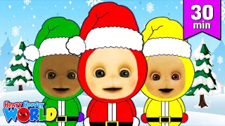 Five Teletubbies Santa’s Jumping On The Bed + More | Kids Songs | Henry Hoover World