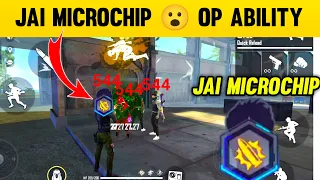 JAI MICROCHIP OP ABILITY 😲 JAI MICROCHIP KYA HAI ? GARENA FREE FIRE