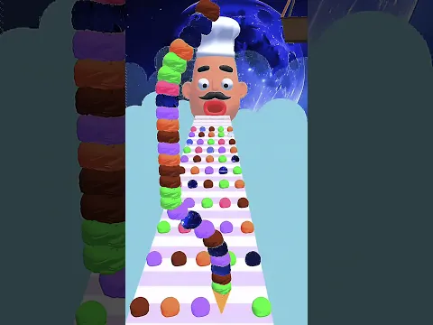 Ice Cream stack fall 😳 melt chaos 🍨 save failed 💥 #shorts #viral #trend