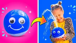 😲 IT ACTUALLY SHOOTS! ⛲️ How to Make an Easy DIY Balloon Water Fountain! 🎈💦