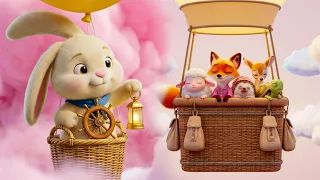 Sleepy Animals in Hot Air Balloons Story😴 Calming Stories to Help Kids Sleep
