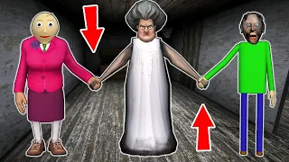 Rich Scary Teacher vs Poor Granny - funny horror animation (30 minutes with Granny)