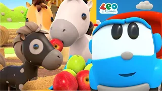Leo el Camión y los Caballitos - ¿Quién se está comiendo las manzanas?
