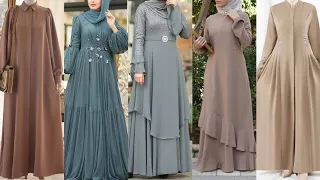 Simple elegant and Designer Abaya collection" Abaya designs and Gown Arabic Style Abaya photos