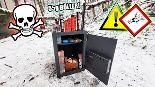 Wie viele BÖLLER ÜBERLEBT ein größerer 300€ TRESOR! - Experiment