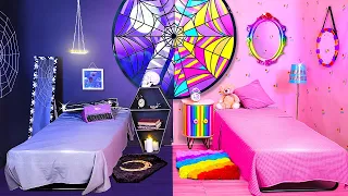वेडनसडे vs एनिड का रूम मेकओवर 🌈|| 5-मिनट क्राफ्ट्स के शानदार हैक्स