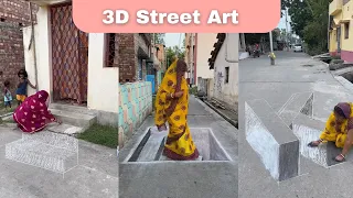 3D street art by desi women