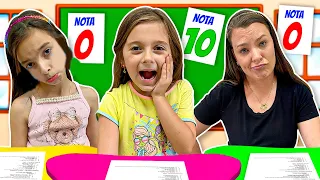 Laurinha ensina como ser INTELIGENTE e um BOM AMIGO na escola | JÉSSICA GODAR, LAURINHA E HELENA E