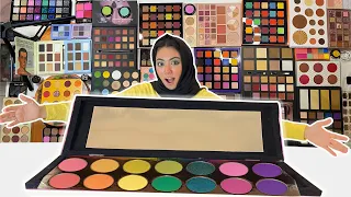 صنعت اكبر باليت مكياج في العالم  !😱😱