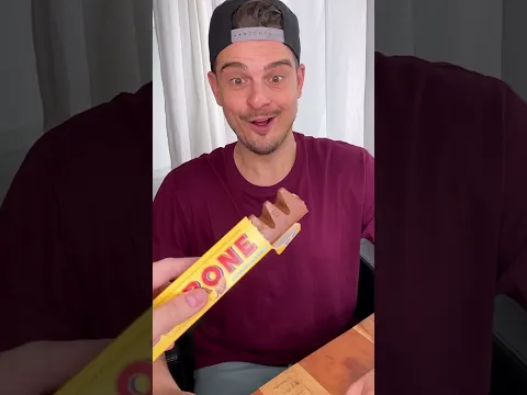 Do you know toblerone should be pushed together to break?😭😁❤️🍫|How to eat|CHEFKOUDY
