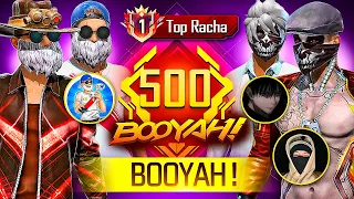 LLEGUE A "500 RACHAS" CON LOS TIK TOKERS MAS INSANOS ☠️🔥 FREE FIRE