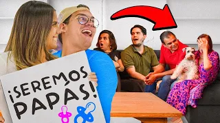 ¡ASÍ REACCIONÓ NUESTRA FAMILIA AL EMBARAZO! 🍼👶🏻 | Gus Zapiain