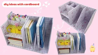 Cách Làm Kệ Đựng Sách Từ Bìa Carton / BOOK SHELF / Decor cùng Hoài