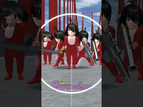 Baby Celine save Yuta Mio dan polisi koban dari tentara jahat #sakuraschoolsimulator #sakura #shorts