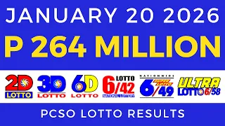Lotto Result Today 9pm January 20 2026 PCSO