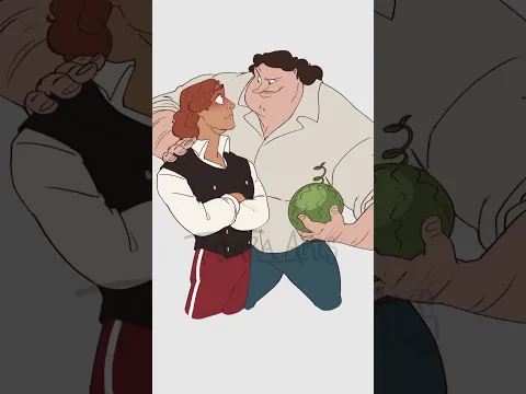 Adam pranking Nic with melons 🍈😂 (art from 2023) #digitalart #art #silly