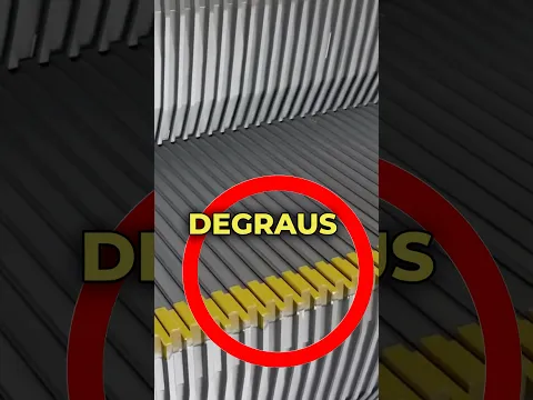 Por que as Escadas rolantes tem esses vãos?
