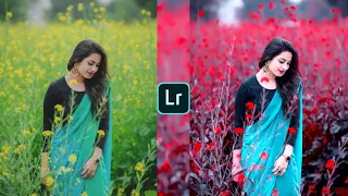 Lightroom black and red effect photo editing tutorial | lightroom background colour change preset