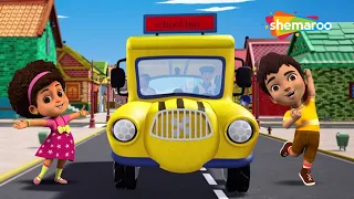 Wheels On The Bus 3D Rhyme |  English Rhyme for Kids | Kids Song | Shemaroo Kids Junior