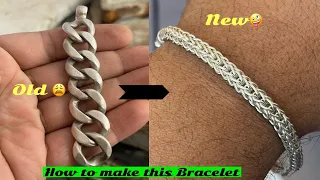 Snake Chain Silver Bracelet Making | How Silver Bracelet is Made | Bracelet Making
