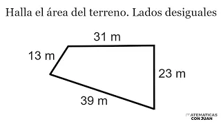 CÓMO SACAR LOS METROS CUADRADOS DE UN TERRENO IRREGULAR DE 4 LADOS