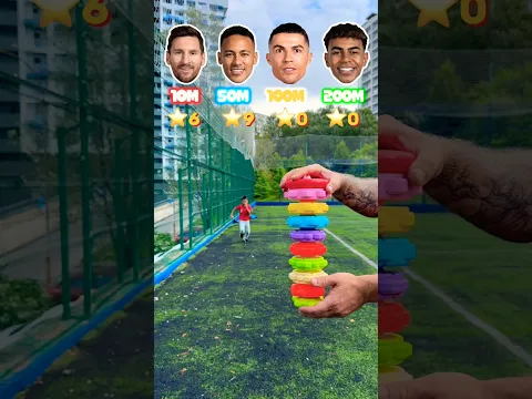 Messi Neymar Ronaldo Yamal ⚽️ WHO IS FASTER?