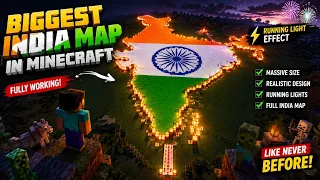 The BIGGEST INDIA MAP in Minecraft! 😱🇮🇳 Epic 3D Build