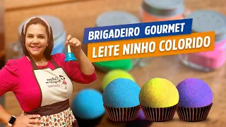 como colorir o Brigadeiro Gourmet de Leite Ninho
