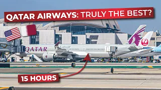 BRUTALLY HONEST | 15h in ECONOMY aboard Qatar Airways' Airbus A350-1000 from Los Angeles to Doha