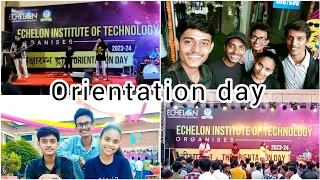 Orientation day 2023-24😍| Azaadi the band | Vlog-4 |  Echelon Institute of technology 💜