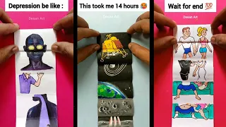 🔥Viral flip art 💯🙄 #art #story #artist