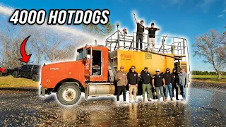 Covering CboysTV COMPOUND in Hotdogs! (4000)