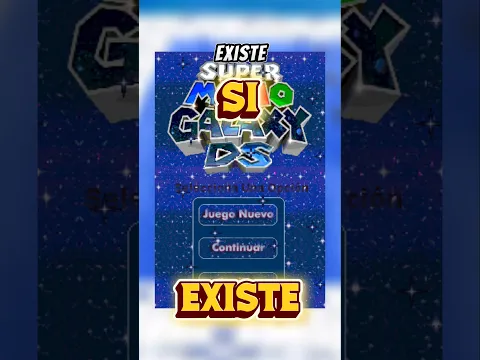 MARIO GALAXY DS si EXISTE 😱 #curiosidadesvideojuegos #mario #nintendo #shorts