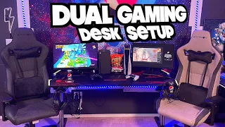 How I Built A Dual Gaming Desk Setup Using The PS5 and Xbox Series X | Nextraker