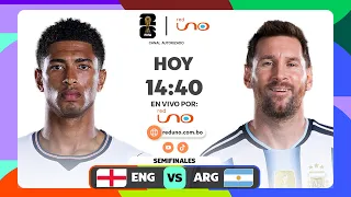 INGLATERRA VS ARGENTINA EN VIVO | MUNDIAL 2026 – SEMIFINALES | Red Uno Bolivia