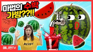 마법의 수박 가방 속 신기한 간식 & 별난 아이템 Watermelon Jelly [애니한TV]