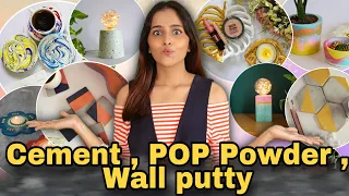 Amazing Cement Craft Ideas / Home Decor / DIY I Dhara Patel