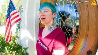 Police Surprise Dangerous Girlfriend at Her Door