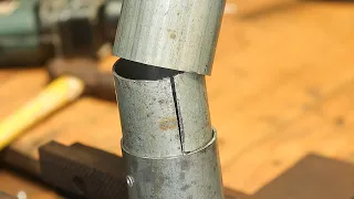 Two Round Pipes Joint Together Without Welding