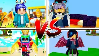 GUERRA de YOUTUBERS no BED WARS do BLOCKMAN GO !!