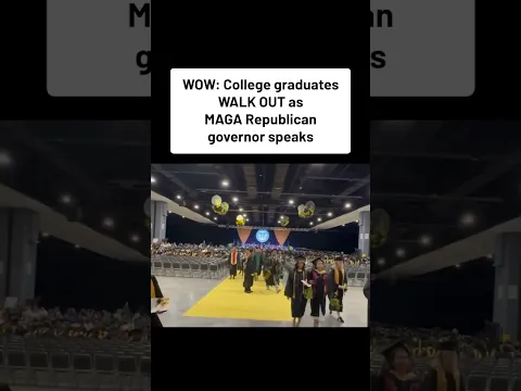 WOW: College graduates WALK OUT as MAGA Republican governor speaks