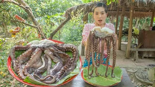 Biggest Squid Arms Recipe | Grill Spicy Squid Arms Recipe