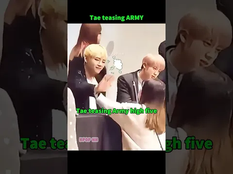 Taehyung Teases ARMY and Then... 🤭💜 #shorts #taehyung #tae #v #bts