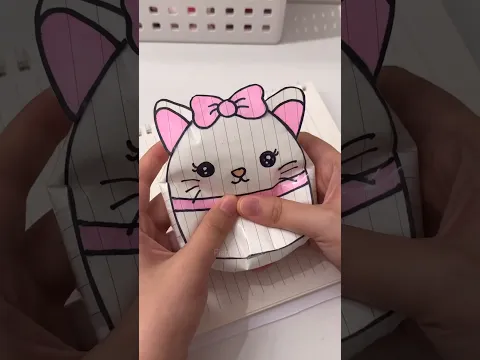 Paper squishmallow tutorial #asmr #squishmallow #papersquishy #paper #diy