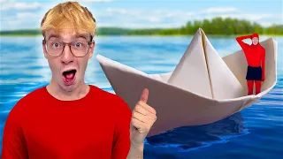 VAREN IN EEN PAPIEREN BOOT!